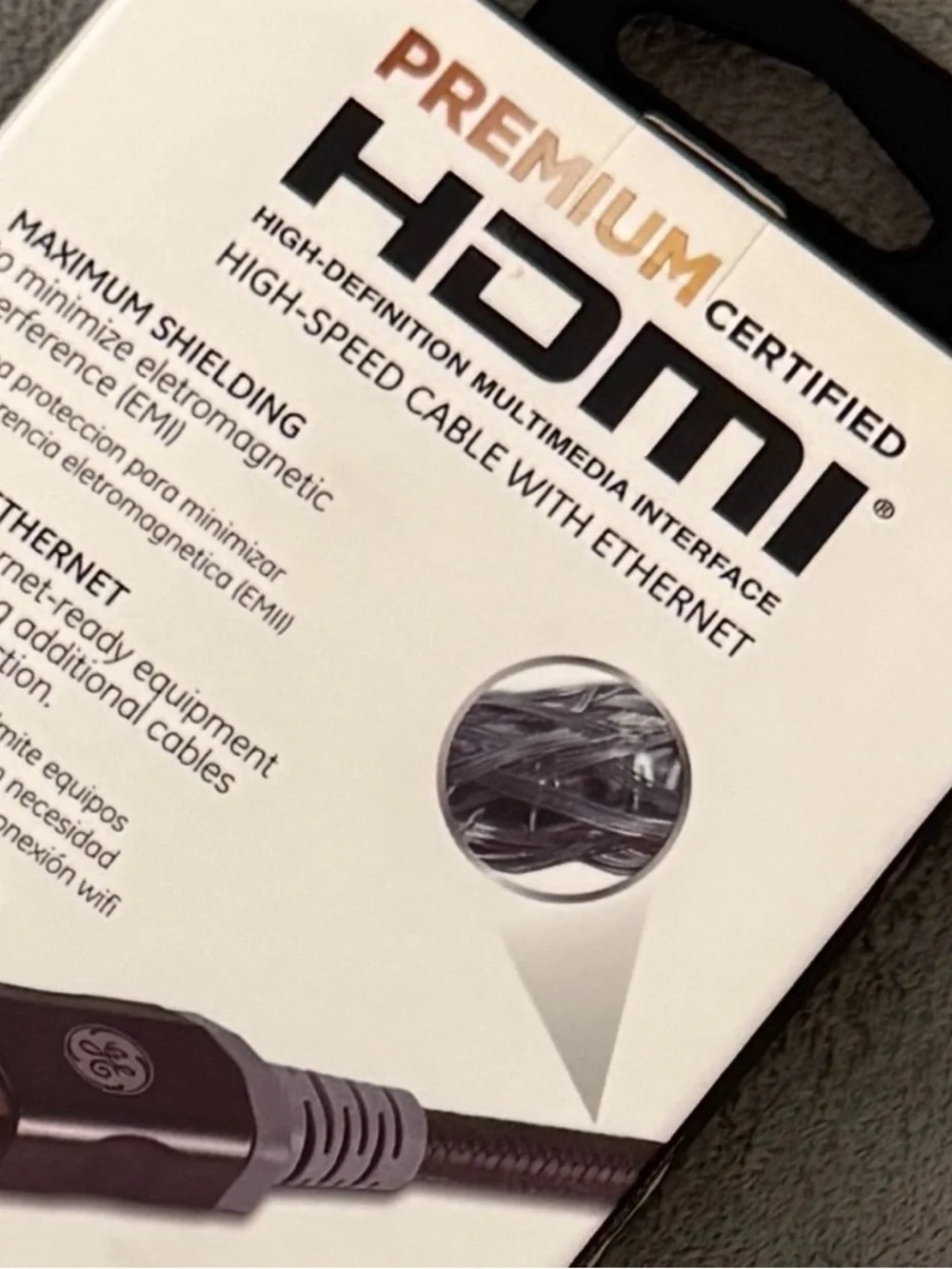 GE UltraPro Premium HDMI Cable 4ft - Black